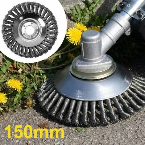 DKSFJKL Tête De Coupe Conique En Fil Métallique Noué Pour Tondeuse à Gazon, Bac De Désherbage Pour Débroussailleuse - 150 Mm 6 DKSFJKL Tête De Coupe Conique En Fil Métallique Noué Pour Tondeuse à Gazon, Bac De Désherbage Pour Débroussailleuse - 150 Mm – Image 4