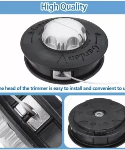 DKSFJKL Tete Debroussailleuse, Tete De Debroussailleuse Universelle, Brosse Ronde Pour Brosses De Désherbage Pour Jardin Cour Agricole M10x1.25LH Noir -Débroussailleuse Soldes Magasin 59158698 5