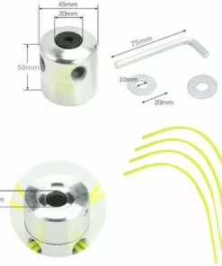 QERSTA Tête De Tondeuse En Aluminium, Tête De Tondeuse à Gazon Universelle Avec 4 Cordons En Nylon -Débroussailleuse Soldes Magasin 59162420 2