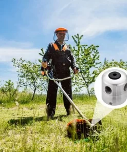 QERSTA Tête De Tondeuse En Aluminium, Tête De Tondeuse à Gazon Universelle Avec 4 Cordons En Nylon -Débroussailleuse Soldes Magasin 59162420 4