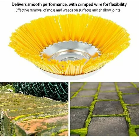 LTS FAFA Brosse Anti-mauvaises Herbes En Nylon - Brosse Ronde Universelle Pour Débroussailleuse - Outils De Jardin Durables - 200 Mm X 25,4 Mm 5 LTS FAFA Brosse Anti-mauvaises Herbes En Nylon - Brosse Ronde Universelle Pour Débroussailleuse - Outils De Jardin Durables - 200 Mm X 25,4 Mm – Image 3