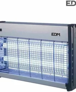 Exterminateur D'insectes électronique Professionnel 2x15w 49x10x31cm Couleur Chrome/noir Edm.