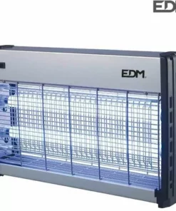 Exterminateur D'insectes électronique Professionnel 2x20w 64x10x36cm Couleur Chrome/noir Edm.