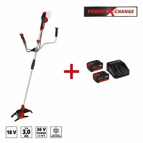 EINHELL Débroussailleuse AGILLO 36/255 BL + Starter Kit 2x3,0Ah - Power X-Change 3 EINHELL Débroussailleuse AGILLO 36/255 BL + Starter Kit 2x3,0Ah - Power X-Change