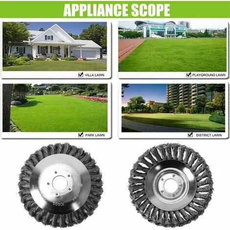 DECKON Miotlsy Tête De Coupe Conique En Fil Métallique Noué Pour Tondeuse à Gazon, Bac De Désherbage Pour Débroussailleuse 8 Pouces 7 DECKON Miotlsy Tête De Coupe Conique En Fil Métallique Noué Pour Tondeuse à Gazon, Bac De Désherbage Pour Débroussailleuse 8 Pouces â Image 5