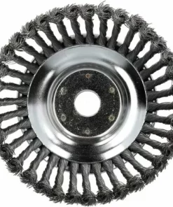 LONGZIMING A Amélioré La Tête De Brosse De Désherbage Universelle De 8 Pouces, Accessoire De Tondeuse à Gazon à Roue De Désherbage En Fil D'acier Pour Coupe-bordures, Tête De Désherbant, Tondeuse à Gazon