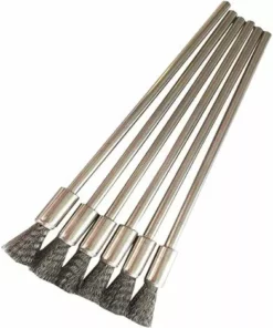CATHERINE 10 Pcs En Acier Inoxydable Fil En Acier Nettoyage Fine Brosse Fil Brosse Stylo Enlèvement De La Peinture Compétences Rouillé Polissage Outil Rotatif Accessoires 3mm