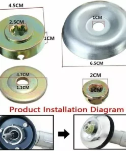 CHANCEY Lot De 4 Lame De Boîte De Vitesse En Métal Écrou Kit De Fixation D'écrou Universel M10 Pour Tête De Débroussailleuse Housse De Remplacement Pour Tondeuse à Gazon Tondeuse Brosse Cutter,SEMAket 8 CHANCEY Lot De 4 Lame De Boîte De Vitesse En Métal Écrou Kit De Fixation D'écrou Universel M10 Pour Tête De Débroussailleuse Housse De Remplacement Pour Tondeuse à Gazon Tondeuse Brosse Cutter,SEMAket -Débroussailleuse Soldes Magasin 59619525 2