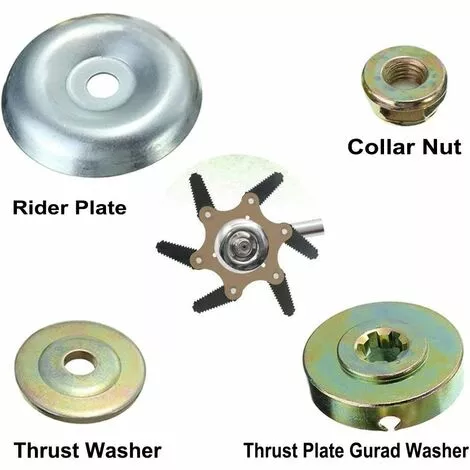 CHANCEY Lot De 4 Lame De Boîte De Vitesse En Métal Écrou Kit De Fixation D'écrou Universel M10 Pour Tête De Débroussailleuse Housse De Remplacement Pour Tondeuse à Gazon Tondeuse Brosse Cutter,SEMAket 5 CHANCEY Lot De 4 Lame De Boîte De Vitesse En Métal Écrou Kit De Fixation D'écrou Universel M10 Pour Tête De Débroussailleuse Housse De Remplacement Pour Tondeuse à Gazon Tondeuse Brosse Cutter,SEMAket – Image 3