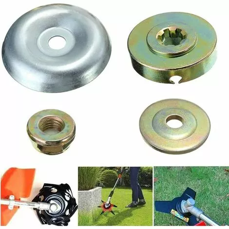CHANCEY Lot De 4 Lame De Boîte De Vitesse En Métal Écrou Kit De Fixation D'écrou Universel M10 Pour Tête De Débroussailleuse Housse De Remplacement Pour Tondeuse à Gazon Tondeuse Brosse Cutter,SEMAket 7 CHANCEY Lot De 4 Lame De Boîte De Vitesse En Métal Écrou Kit De Fixation D'écrou Universel M10 Pour Tête De Débroussailleuse Housse De Remplacement Pour Tondeuse à Gazon Tondeuse Brosse Cutter,SEMAket – Image 5