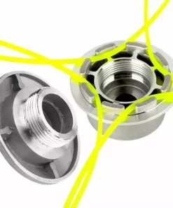 FLYME Tête De Fil En Aluminium, Tête De Coupe Universelle à 4 Fils, Tête De Tondeuse à Gazon En Aluminium, Tête De Tondeuse à Gazon, Tête De Débroussailleuse Pour Jardin, Pelouse, Cour -Débroussailleuse Soldes Magasin 59713216 3
