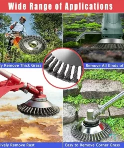 Cisea Tete Brosse Débroussailleuse, 150mm Brosse Desherbage Debroussailleuse, Debroussailleur Pour Outils De Pelouse Jardin Agriculture (6 Pouce) -Débroussailleuse Soldes Magasin 59799090 3