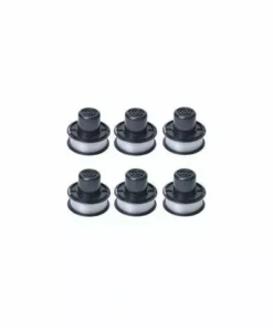 BENOBBY KIDS Corde De Tonte De Remplacement Compatible BLACK+DECKER, Corde De Couverture De Bobine RS136, Capuchon De Bobine, Bobine De Tête De Corde, Paquet De 6