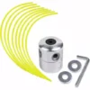 LangRay Tête De Ligne En Aluminium Tête De Tondeuse Tête De Tondeuse à Gazon Bobine Ligne En Nylon Pour Kit De Coupe-Herbe Débroussailleuse à Essence Avec 1 Tête De Ligne + 8 Lignes -Débroussailleuse Soldes Magasin 59916713 1