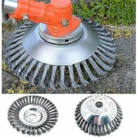 DECKON 2021 8" Size: 200 X 200 X 25mm 6" Size: 150 X 150 X 25mm Tête De Coupe Conique En Fil Métallique Pour Tondeuse à Gazon Brosse De Qualité Supérieure Pour Débroussailleuse (1A-1C) 3 DECKON 2021 8" Size: 200 X 200 X 25mm 6" Size: 150 X 150 X 25mm Tête De Coupe Conique En Fil Métallique Pour Tondeuse à Gazon Brosse De Qualité Supérieure Pour Débroussailleuse (1A-1C)