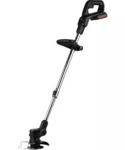 HAPPYSHOPPING Tondeuse à Gazon électrique Pliable Et Rétractable Tondeuse à Gazon Manuelle Au Lithium-ion Batterie Li-ion 24V 7500mAh Noir Euro Spec Une Batterie Une Charge -Débroussailleuse Soldes Magasin 59977025 3