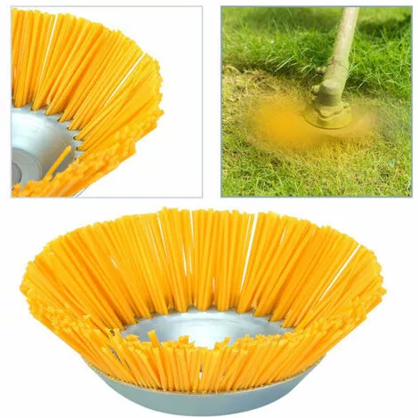 TRIOMPHE Tête Brosse Débroussailleuse Universelle. Brosse Désherbage Gazon Mauvaises Herbes En Nylon 200 X 25,4 Mm Jaune,T-Audace 3 TRIOMPHE Tête Brosse Débroussailleuse Universelle. Brosse Désherbage Gazon Mauvaises Herbes En Nylon 200 X 25,4 Mm Jaune,T-Audace
