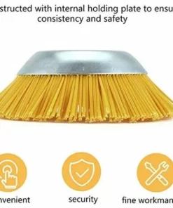 TRIOMPHE Tête Brosse Débroussailleuse Universelle. Brosse Désherbage Gazon Mauvaises Herbes En Nylon 200 X 25,4 Mm Jaune,T-Audace 9 TRIOMPHE Tête Brosse Débroussailleuse Universelle. Brosse Désherbage Gazon Mauvaises Herbes En Nylon 200 X 25,4 Mm Jaune,T-Audace -Débroussailleuse Soldes Magasin 59982742 3