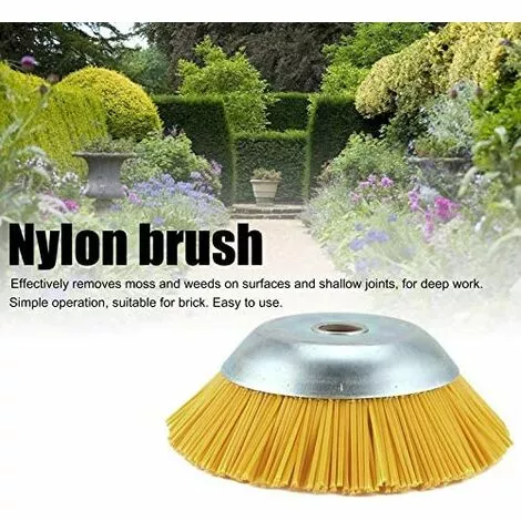 TRIOMPHE Tête Brosse Débroussailleuse Universelle. Brosse Désherbage Gazon Mauvaises Herbes En Nylon 200 X 25,4 Mm Jaune,T-Audace 7 TRIOMPHE Tête Brosse Débroussailleuse Universelle. Brosse Désherbage Gazon Mauvaises Herbes En Nylon 200 X 25,4 Mm Jaune,T-Audace – Image 5