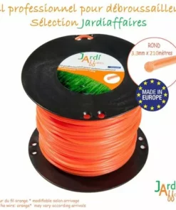JARDIAFFAIRES Bobine De Fil Professionnel Pour Débroussailleuse Rond 3.3mm X 210 Mètres -Débroussailleuse Soldes Magasin 59988564 3