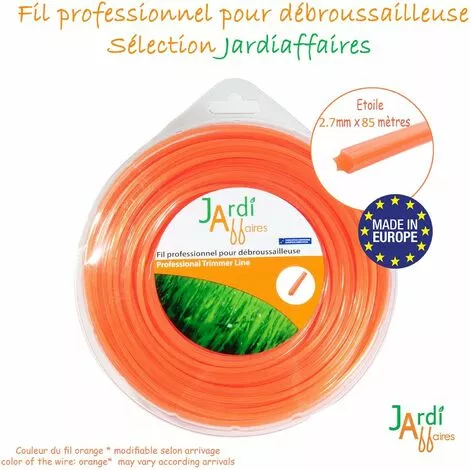 JARDIAFFAIRES Fil De Débroussailleuse Professionnel étoilé 2.7 Mm X 85 Mètres 5 JARDIAFFAIRES Fil De Débroussailleuse Professionnel étoilé 2.7 Mm X 85 Mètres – Image 3