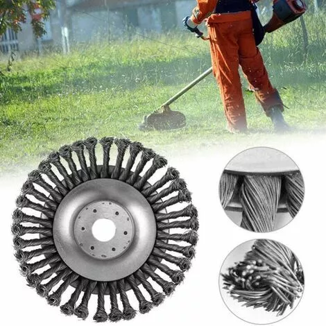 AOUGO Brosse à Mauvaises Herbes Débroussailleuse Coupeur Tête Pour Débroussailleuse Brosse Ronde Pour Débroussailleuse (6"(25 Mm X 150 Mm)) 6 AOUGO Brosse à Mauvaises Herbes Débroussailleuse Coupeur Tête Pour Débroussailleuse Brosse Ronde Pour Débroussailleuse (6"(25 Mm X 150 Mm)) – Image 4