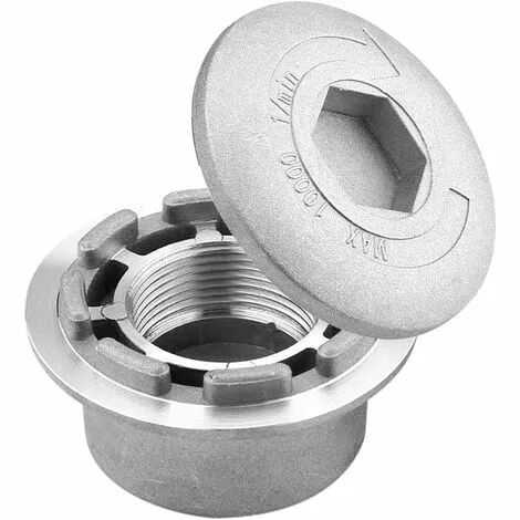 GALOZZOIT Tête De Ligne En Aluminium, 4 Lignes Tête Coupe Bordure Universel, Tête De Coupe-Herbe En Aluminium, Tête Faucheuse, Tete Debroussailleuse, Pour Jardin, Pelouse, Patio 4 GALOZZOIT Tête De Ligne En Aluminium, 4 Lignes Tête Coupe Bordure Universel, Tête De Coupe-Herbe En Aluminium, Tête Faucheuse, Tete Debroussailleuse, Pour Jardin, Pelouse, Patio – Image 2