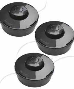 GALOZZOIT Lot De 3 Tête De Débroussailleuse Universelle A6481 Nylon Bobine De Rechange De Tondeuse Débroussailleuse Tête De Coupe M10 X 1,25 Pour Débroussailleuse Thermique à Essence -Débroussailleuse Soldes Magasin 60000751 2