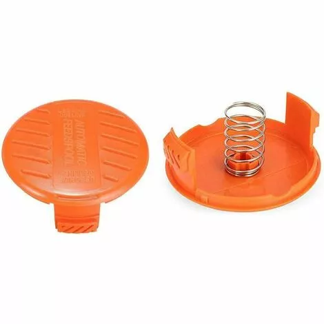 DENUOTOP Fil (4 Couvre-bobines + 4 Ressorts) Capuchon De Bobine De Rechange Pour Compatibles Avec Black Decker GH900 LST201 GH600 NST2018 CST2000, Couvre-bouchon Weed Eater Wacker Cap 4 DENUOTOP Fil (4 Couvre-bobines + 4 Ressorts) Capuchon De Bobine De Rechange Pour Compatibles Avec Black Decker GH900 LST201 GH600 NST2018 CST2000, Couvre-bouchon Weed Eater Wacker Cap – Image 2