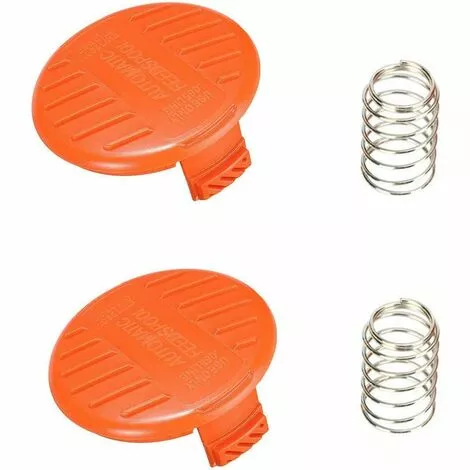 DENUOTOP Fil (4 Couvre-bobines + 4 Ressorts) Capuchon De Bobine De Rechange Pour Compatibles Avec Black Decker GH900 LST201 GH600 NST2018 CST2000, Couvre-bouchon Weed Eater Wacker Cap 5 DENUOTOP Fil (4 Couvre-bobines + 4 Ressorts) Capuchon De Bobine De Rechange Pour Compatibles Avec Black Decker GH900 LST201 GH600 NST2018 CST2000, Couvre-bouchon Weed Eater Wacker Cap – Image 3