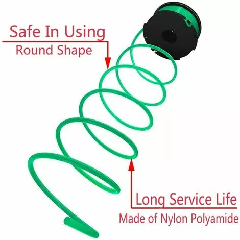 DENUOTOP Fil Ligne De Bobine D'alimentation Automatique De Remplacement Pour Coupe-bordure SF-080 De 20 Pieds 0,080 Pouce Compatible Avec Pour Black Et Decker GH3000 LST540 GH3000R SF-080-BKP Coupe-bordure (paquet De 6) 6 DENUOTOP Fil Ligne De Bobine D'alimentation Automatique De Remplacement Pour Coupe-bordure SF-080 De 20 Pieds 0,080 Pouce Compatible Avec Pour Black Et Decker GH3000 LST540 GH3000R SF-080-BKP Coupe-bordure (paquet De 6) – Image 4