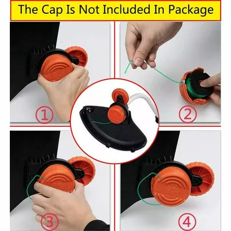 DENUOTOP Fil Ligne De Bobine D'alimentation Automatique De Remplacement Pour Coupe-bordure SF-080 De 20 Pieds 0,080 Pouce Compatible Avec Pour Black Et Decker GH3000 LST540 GH3000R SF-080-BKP Coupe-bordure (paquet De 6) 7 DENUOTOP Fil Ligne De Bobine D'alimentation Automatique De Remplacement Pour Coupe-bordure SF-080 De 20 Pieds 0,080 Pouce Compatible Avec Pour Black Et Decker GH3000 LST540 GH3000R SF-080-BKP Coupe-bordure (paquet De 6) – Image 5