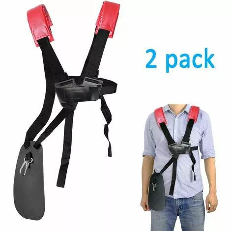 DENUOTOP Débroussailleuses Lot De 2 Sangles D'épaule Réglables Pour Tondeuse à Gazon Avec Ceinture En Nylon Durable Pour Jardinage Ou Débroussailleuse Pour La Série KM, STIHL FS (rouge Foncé) 4 DENUOTOP Débroussailleuses Lot De 2 Sangles D'épaule Réglables Pour Tondeuse à Gazon Avec Ceinture En Nylon Durable Pour Jardinage Ou Débroussailleuse Pour La Série KM, STIHL FS (rouge Foncé) – Image 2