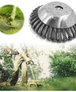 GALOZZOIT Herbes Pour Débroussailleuse 25 Mm X 150 Mm - Brosse Ronde Pour Débroussailleuse -Débroussailleuse Soldes Magasin 60013724 2