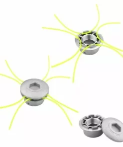 FR-LIFE Aluminium Fils Tête Coupe-Bordure,Tête De Débroussailleuse Universelle Accessoire De Débroussailleuse Avec 4 Lignes Pour Tondeuse à Gazon, 72 X 44.5 Mm, BR-Vie -Débroussailleuse Soldes Magasin 60027223 5