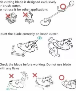 LUCKY-88 Lame De Tondeuse à Gazon, Lame Ronde En Alliage Hande En Acier Blanc à Un Mot (40 Dents) 11 LUCKY-88 Lame De Tondeuse à Gazon, Lame Ronde En Alliage Hande En Acier Blanc à Un Mot (40 Dents) -Débroussailleuse Soldes Magasin 60061860 5