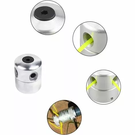 GUAZHUNIFR 8 Pièces Tete Debroussailleuse Universelle Aluminium Fils Tête Nylon Cut Fil Tête De Coupe En Aluminium Coupe Bordure Tête De Coupe Herbe Kit Pour Débroussailleuse Tondeuse à Gazon,GU.B/bon 4 GUAZHUNIFR 8 Pièces Tete Debroussailleuse Universelle Aluminium Fils Tête Nylon Cut Fil Tête De Coupe En Aluminium Coupe Bordure Tête De Coupe Herbe Kit Pour Débroussailleuse Tondeuse à Gazon,GU.B/bon – Image 2