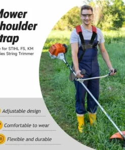 FLYME Tondeuse à Fronde – Tondeuse à Double Sangle Avec Sangles En Nylon Durables Réglables Pour Débroussailleuse Ou Jardinage Pour STIHL FS, Tondeuse à Fil Série Km (rouge) -Débroussailleuse Soldes Magasin 60177491 4