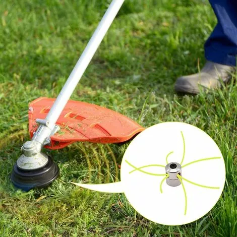 JOORRT Lot De 2 Têtes De Débroussailleuse En Aluminium Pour Débroussailleuse 4 JOORRT Lot De 2 Têtes De Débroussailleuse En Aluminium Pour Débroussailleuse – Image 2