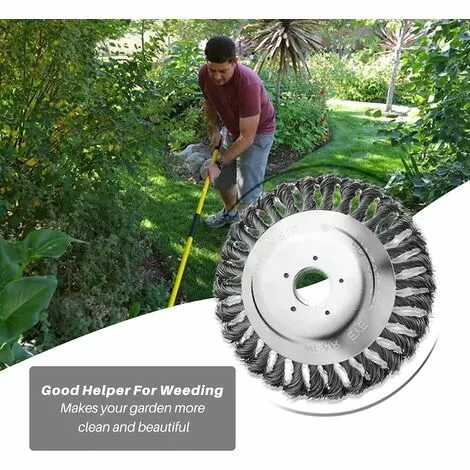NAXUNNN Tête De Désherbage Fil D'Acier,Débroussailleuse,Brosse Anti-Mauvaises Herbes,Tête De Coupe-HerbePour Coupe (6in/150mm) 4 NAXUNNN Tête De Désherbage Fil D'Acier,Débroussailleuse,Brosse Anti-Mauvaises Herbes,Tête De Coupe-HerbePour Coupe (6in/150mm) – Image 2