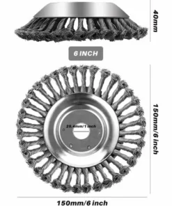 NAXUNNN Tête De Désherbage Fil D'Acier,Débroussailleuse,Brosse Anti-Mauvaises Herbes,Tête De Coupe-HerbePour Coupe (6in/150mm) 11 NAXUNNN Tête De Désherbage Fil D'Acier,Débroussailleuse,Brosse Anti-Mauvaises Herbes,Tête De Coupe-HerbePour Coupe (6in/150mm) -Débroussailleuse Soldes Magasin 60502572 5