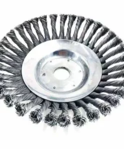 NAXUNNN 6'' Kit De Brosse De Débroussailleuse à Gazon, 150x25,4mm Brosse à Désherber Ronde