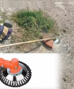 NAXUNNN Brosse à Désherber Ronde Pour Débroussailleuse, 8'' Tête Brosse Désherbage -Débroussailleuse Soldes Magasin 60509632 4