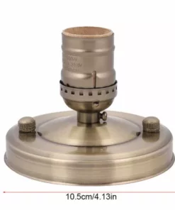 YD E26/E27 Vintage Industriel Plafonnier/applique Murale Support De Base Suspension Ampoule Lampe Douille à Vis Bronze -Débroussailleuse Soldes Magasin 60604515 3