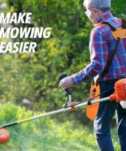 ILOVEMILAN Tondeuse à Fronde - Tondeuse à Harnais à Double épaule Avec Ceinture En Nylon Durable Réglable Pour Débroussailleuse Ou Jardinage (pour Stihl Fs, Tondeuse De La Série Km) -Débroussailleuse Soldes Magasin 60664058 5