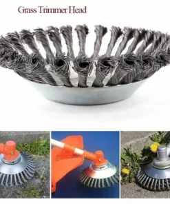 JOORRT Tête Brosse Désherbage 6 Pouces Métallique, Brosse Débroussailleuse De Mauvaises Herbes, Brosse à Désherber Ronde Pour Jardin Rue Agriculture(150 X 25,4mm) -Débroussailleuse Soldes Magasin 60667810 3