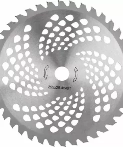 DECKON Lame De Débroussailleuse, Accessoire De Remplacement De Lame De Coupe De Lame De Coupe-Herbe En Acier Au Manganèse 40T En Acier Au Manganèse Pour La Plupart Des Débroussailleuses Essence