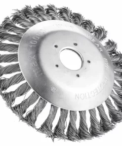 BENOBBY KIDS Brosse De Débroussailleuse, Tête De Brosse De Désherbage, Brosse De Désherbage De Débroussailleuse, Brosse De Désherbage Métallique, Environ 6 Pouces, Accessoires De Tondeuse à Gazon