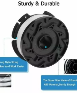 Cisea Lot De 6 Bobines Pour Black Decker Coupe-Bordures,Fil En Nylon, Fil De ⌀1,65 Mm+1 Capuchon +1 Ressort -Débroussailleuse Soldes Magasin 60892962 5