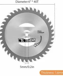 TANCYCO 1PC Lames De Débroussailleuse 6 Pouces En Alliage D'acier Au Manganèse Compatible Avec Le Coupe-bordures Weed Wacker -Débroussailleuse Soldes Magasin 60906311 5